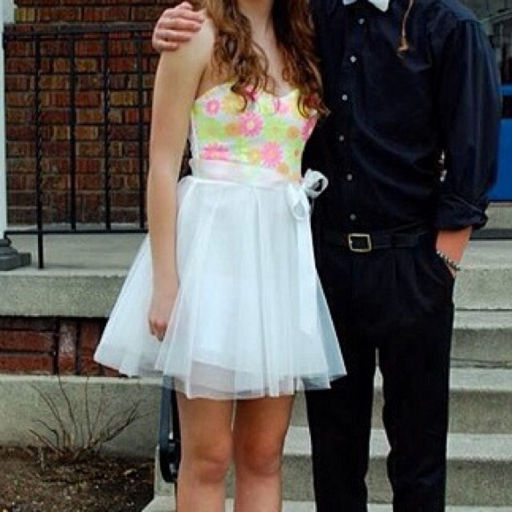 Fun, bright, colorful formal dress